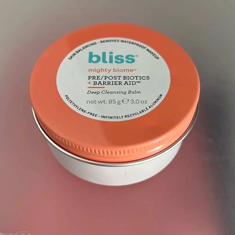 New Bliss Mighty Biome Pre/Post Biotics + Barrier Aid Deep Cleansing Balm (3 oz)
